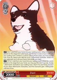 Zwei - RWBY - Weiss Schwarz card