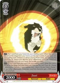 Zwei (SR) - RWBY - Weiss Schwarz card