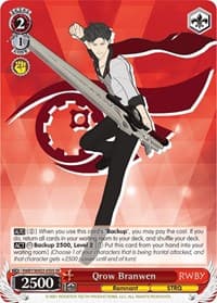 Qrow Branwen (SR) - RWBY - Weiss Schwarz card