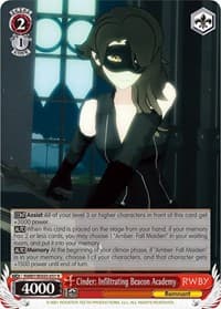 Cinder: Infiltrating Beacon Academy - RWBY - Weiss Schwarz card