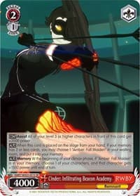 Cinder: Infiltrating Beacon Academy (SR) - RWBY - Weiss Schwarz card