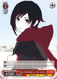 Ruby: Embarking on a New Journey - RWBY - Weiss Schwarz card