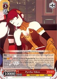Pyrrha Nikos - RWBY - Weiss Schwarz card