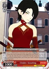 Cinder: Scouting - RWBY - Weiss Schwarz card
