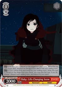 Ruby: Life-Changing Scene - RWBY - Weiss Schwarz card