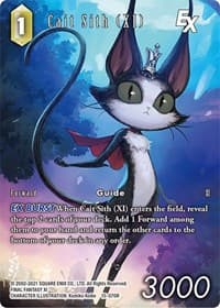 Cait Sith (XI) EX (Full Art) - Crystal Dominion - Final Fantasy TCG card