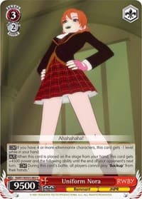 Uniform Nora - RWBY - Weiss Schwarz card