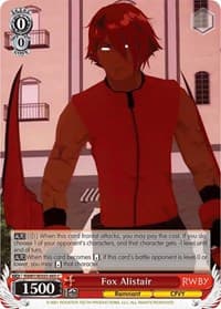Fox Alistair - RWBY - Weiss Schwarz card
