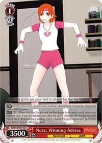 Nora: Winning Advice - RWBY - Weiss Schwarz card