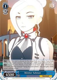 Winter Schnee - RWBY - Weiss Schwarz card