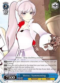 Weiss: Summoning - RWBY - Weiss Schwarz card