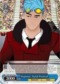 Neptune: Vytal Festival - RWBY - Weiss Schwarz card