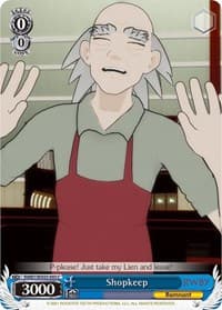 Shopkeep - RWBY - Weiss Schwarz card