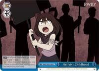 Activist Childhood - RWBY - Weiss Schwarz card