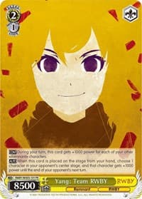 Yang: Team RWBY - RWBY - Weiss Schwarz card
