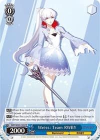 Weiss: Team RWBY (Alternate Art) - RWBY - Weiss Schwarz card