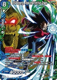 SS4 Vegeta, Peak of Primitive Power - Mythic Booster - Dragon Ball Super: Masters card