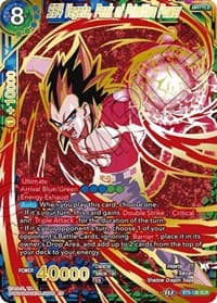 SS4 Vegeta, Peak of Primitive Power (Gold Stamped) - Mythic Booster - Dragon Ball Super: Masters card