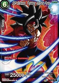 SS4 Bardock, Fighting Against Fate - Mythic Booster - Dragon Ball Super: Masters card