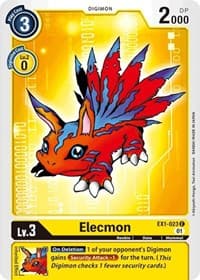 Elecmon - Classic Collection - Digimon Card Game card