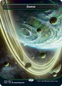 Forest (244) (Borderless) - Unfinity - Magic: The Gathering card