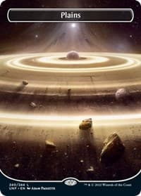 Plains (240) (Borderless) - Unfinity - Magic: The Gathering card