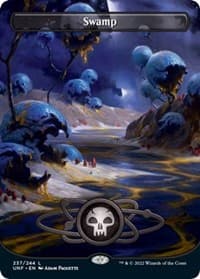 Swamp (237) (Borderless) - Unfinity - Magic: The Gathering card