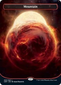 Mountain (243) (Borderless) - Unfinity - Magic: The Gathering card