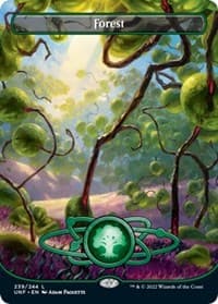 Forest (239) (Borderless) - Unfinity - Magic: The Gathering card