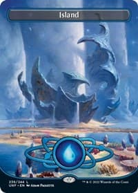 Island (236) (Borderless) - Unfinity - Magic: The Gathering card