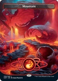 Mountain (238) (Borderless) - Unfinity - Magic: The Gathering card