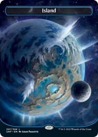 Island (241) (Borderless) - Unfinity - Magic: The Gathering card