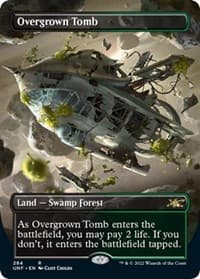 Overgrown Tomb (Borderless) - Unfinity - Magic: The Gathering card