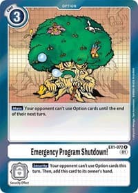 Emergency Program Shutdown! - Classic Collection - Digimon Card Game card