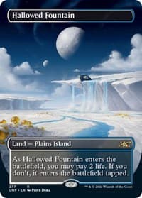 Hallowed Fountain (Borderless) - Unfinity - Magic: The Gathering card