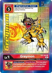 Greymon (Alternate Art) - Classic Collection - Digimon Card Game card