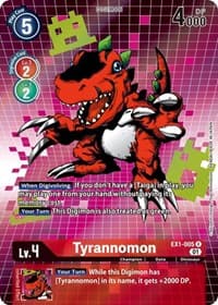 Tyrannomon (Alternate Art) - Classic Collection - Digimon Card Game card