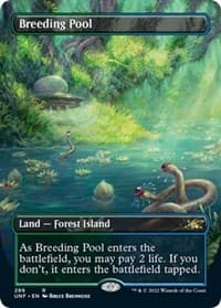 Breeding Pool (Borderless) - Unfinity - Magic: The Gathering card