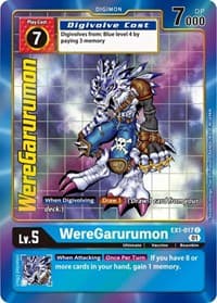 WereGarurumon (Alternate Art) - Classic Collection - Digimon Card Game card