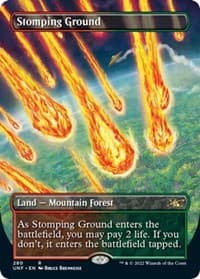 Stomping Ground (Borderless) - Unfinity - Magic: The Gathering card