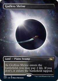 Godless Shrine (Borderless) - Unfinity - Magic: The Gathering card