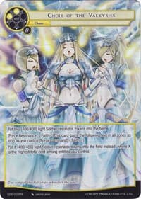 Choir of the Valkyries (Full Art) - Game of Gods - Force of Will card