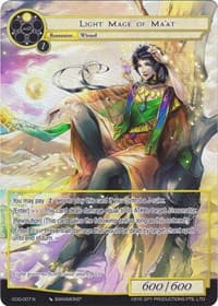 Light Mage of Ma'at (Full Art) - Game of Gods - Force of Will card