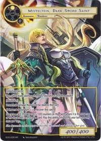 Misteltein, Dark Sword Saint (Full Art) - Game of Gods - Force of Will card