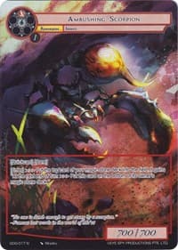 Ambushing Scorpion (Full Art) - Game of Gods - Force of Will card