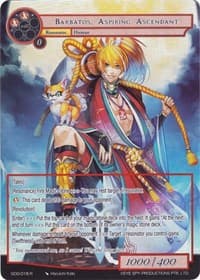 Barbatos, Aspiring Ascendant (Full Art) - Game of Gods - Force of Will card