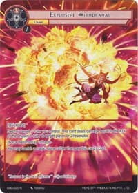 Explosive Withdrawal (Full Art) - Game of Gods - Force of Will card