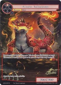 Flaming Salamander (Full Art) - Game of Gods - Force of Will card
