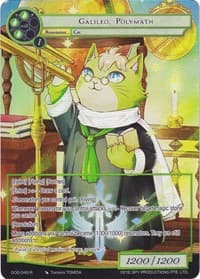 Galileo, Polymath (Full Art) - Game of Gods - Force of Will card