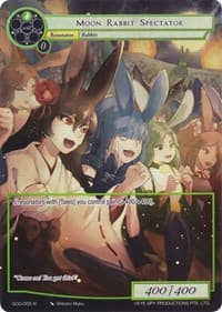 Moon Rabbit Spectator (Full Art) - Game of Gods - Force of Will card